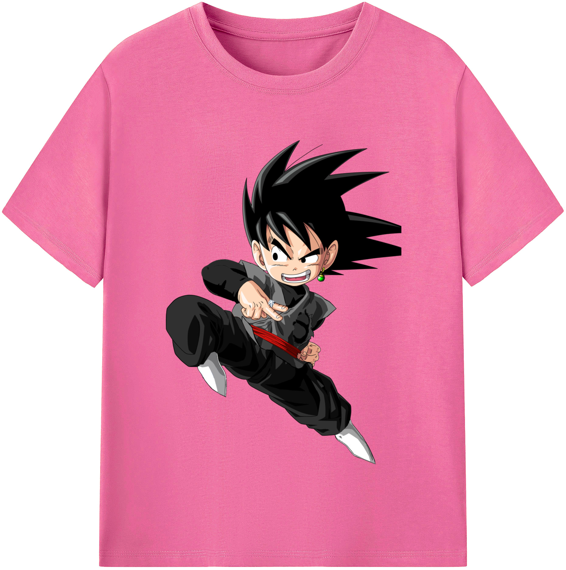 （画像用） ドラゴンボール 孫悟空（そん ごくう）Son Goku カカロット DRAGON BALL Kakarotto レディースカジュアルプリントTシャツ（綿100％）
